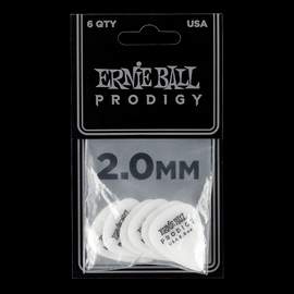 Ernie Ball Prodigy Picks 6-pack 2.0mm - White