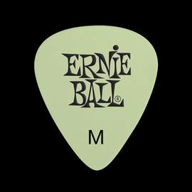 Ernie Ball Cellulose Guitar Picks - Medium Super Glow - 12 Pack