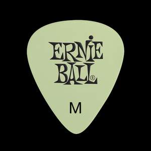 Ernie Ball Cellulose Guitar Picks - Medium Super Glow - 12 Pack