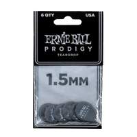 Ernie Ball Prodigy Picks 6-pack 1.5mm Black Teardrop