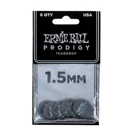 Ernie Ball Prodigy Picks 6-pack 1.5mm Black Teardrop
