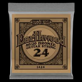 Ernie Ball: Earthwood 80/20 Bronze - Acoustic Wound Single String .024