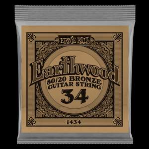 Ernie Ball Earthwood 80/20 Bronze Acoustic Wound .034 String