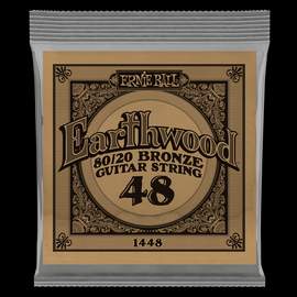 Ernie Ball: Earthwood 80/20 Bronze - Acoustic Wound Single String .048