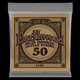 Ernie Ball: Earthwood 80/20 Bronze - Acoustic Wound Single String .050