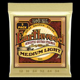 Ernie Ball: Earthwood 80/20 Bronze (3 Set Pack)