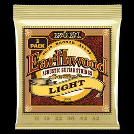 Ernie Ball: Earthwood 80/20 Bronze (3 Set Pack)