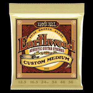 Ernie Ball Earthwood 80/20 Bronze Acoustic Custom Medium Set 12.5-56