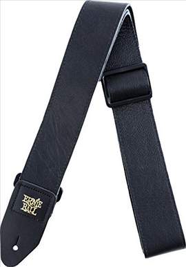 Ernie Ball 4134 Tri Glide Black 2" Leather Strap