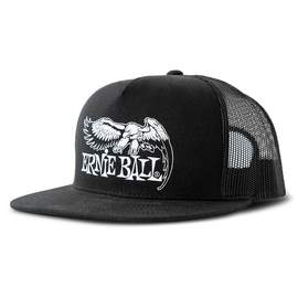 Ernie Ball Cap Black White Ernie Ball Eagle Logo