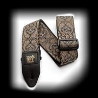 Ernie Ball Strap Jacquard Gold And Black Paisley