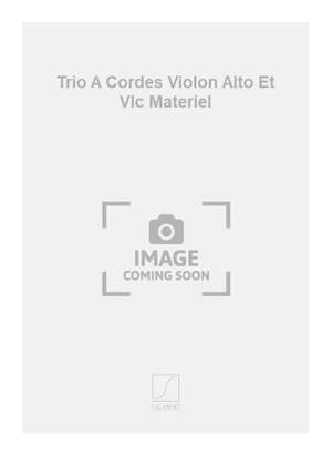 Jean Rivier: Trio A Cordes Violon Alto Et Vlc Materiel