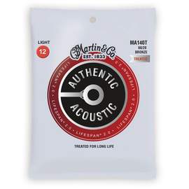 Martin Guitar String Authentic Acoustic - LifeSpan 2.0  - 80/20 Bronze Light ( 12-54 )