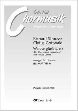Strauss, Richard: Waldseligkeit, Op. 49/1