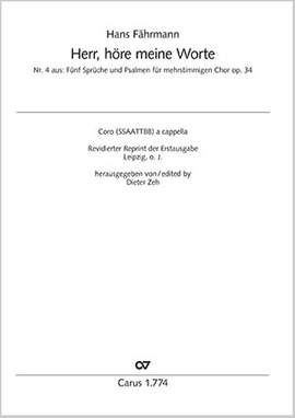 Fährmann, Hans: Herr, höre meine Worte