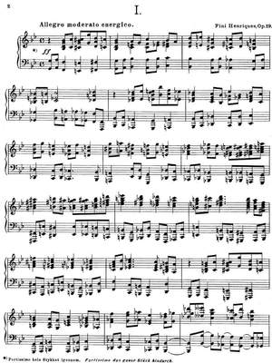 Henriques, Fini: Suite op. 19 for piano solo