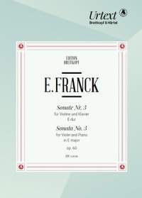 Franck, Eduard: Violin Sonata No. 3 in E major Op. 60