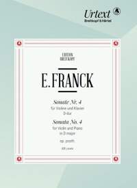 Franck, Eduard: Violin Sonata No. 4 in D major Op. posth.