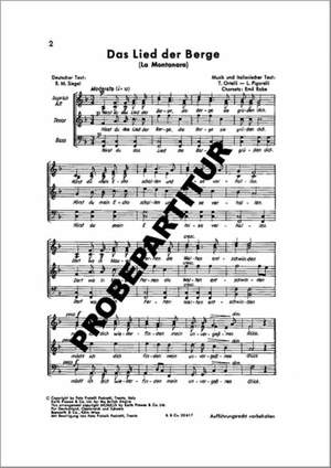 T. Ortelli: Das Lied der Berge