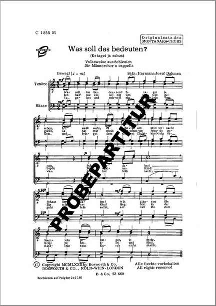 Was soll das bedeuten?