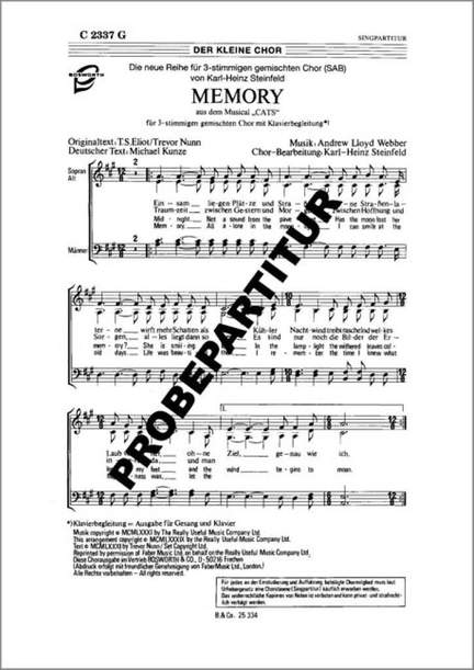 Andrew Lloyd Webber: Memory