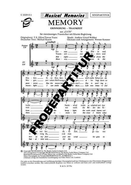 Andrew Lloyd Webber: Memory