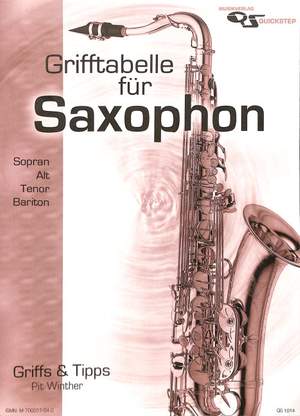 Grifftabelle Für Saxophon