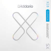 D'Addario 12-53 Light, XS Phosphor Bronze Coated Acoustic Guitar Strings