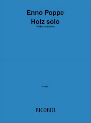 Enno Poppe: Holz solo