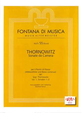 Henry Thornowitz: Sonata da Camera Bd. 1, Sonaten 1-3
