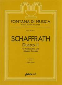 Christoph Schaffrath: Duetto II für Altblockflöte und obligates Cembalo