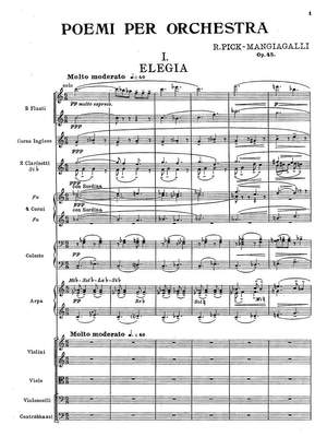 Pick-Mangiagalli, Riccardo: Poemi per orchestre Op. 45