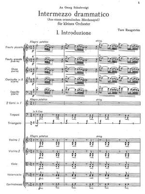 Rangström, Ture: Intermezzo drammatico for orchestra
