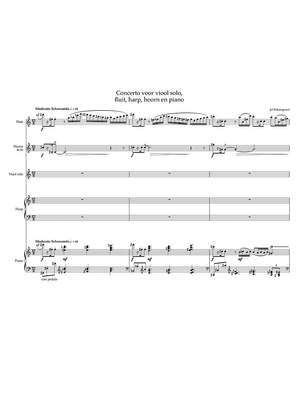 Schampaert, Jozef: Concerto for solo violin, flute, harp, horn and piano