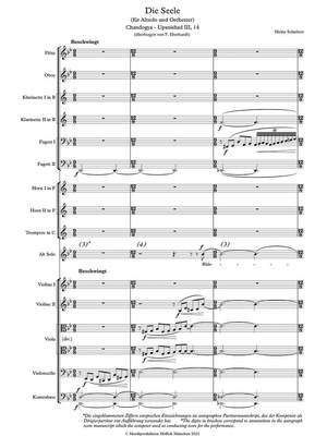 Schubert, Heinz: ‘Die Seele’ after the ‘Upanishads’ in the German adaptation by Paul Eberhardt