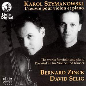 Szymanowski : L'oeuvre pour violon et piano
