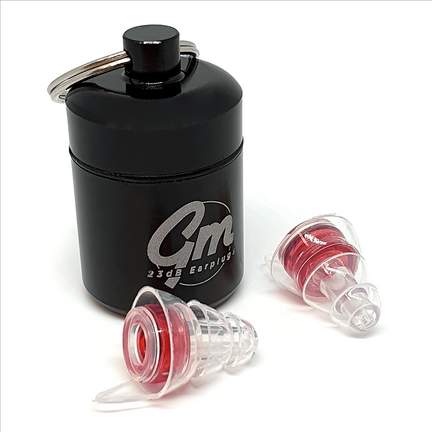 Gm Reusable 23db Filter Earplugs In Cannister