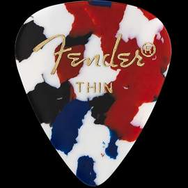 Fender 351 Classic Thin Confetti Pick X 12