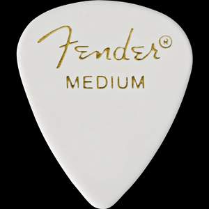 Fender 351 Classic Medium White Pick X 12