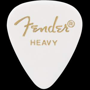 Fender 351 Classic Heavy White Pick X 12