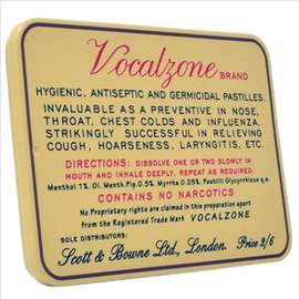 Vocalzone Tin - No Narcotics
