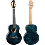 A10 All Solid Tenor Ukulele - Quilted Maple Blue Product Image