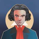 Pop Art Icons Beethoven Card Product Image