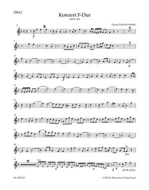 Händel, Georg Friedrich: Concerto in F major HWV 331