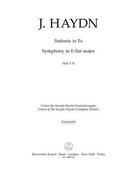 Haydn, Joseph: Symphony No. 76 in E flat major, Hob. I:76