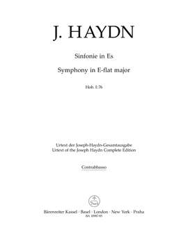 Haydn, Joseph: Symphony No. 76 in E flat major, Hob. I:76
