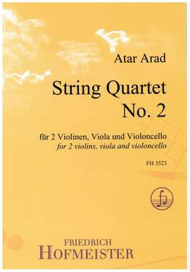 Arad, A: String Quartet No. 2