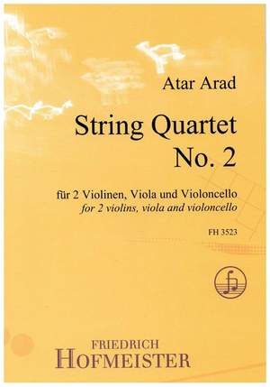 Arad, A: String Quartet No. 2