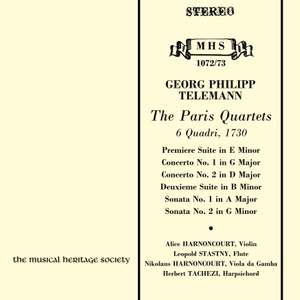 Telemann: The Paris Quartets (6 Quadri, 1730)