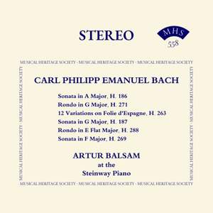 Carl Philipp Emanuel Bach: Selected Keyboard Works
